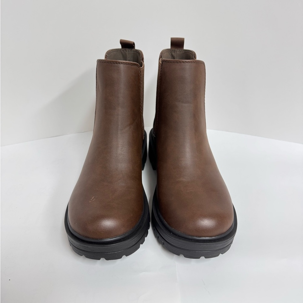 Women’s Brown Chelsea Lug Ankle Boots